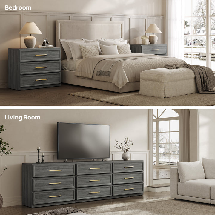 Crescent Modular Dresser with 9 Drawers
