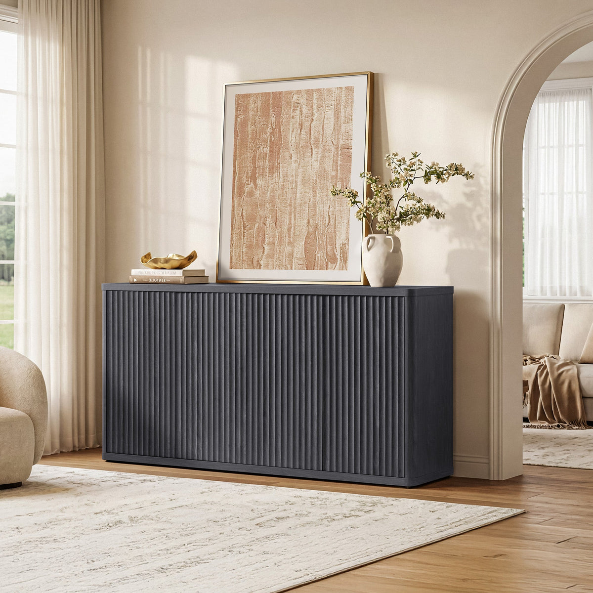 Cas 61'' Wide TV Stand with 4 Doors