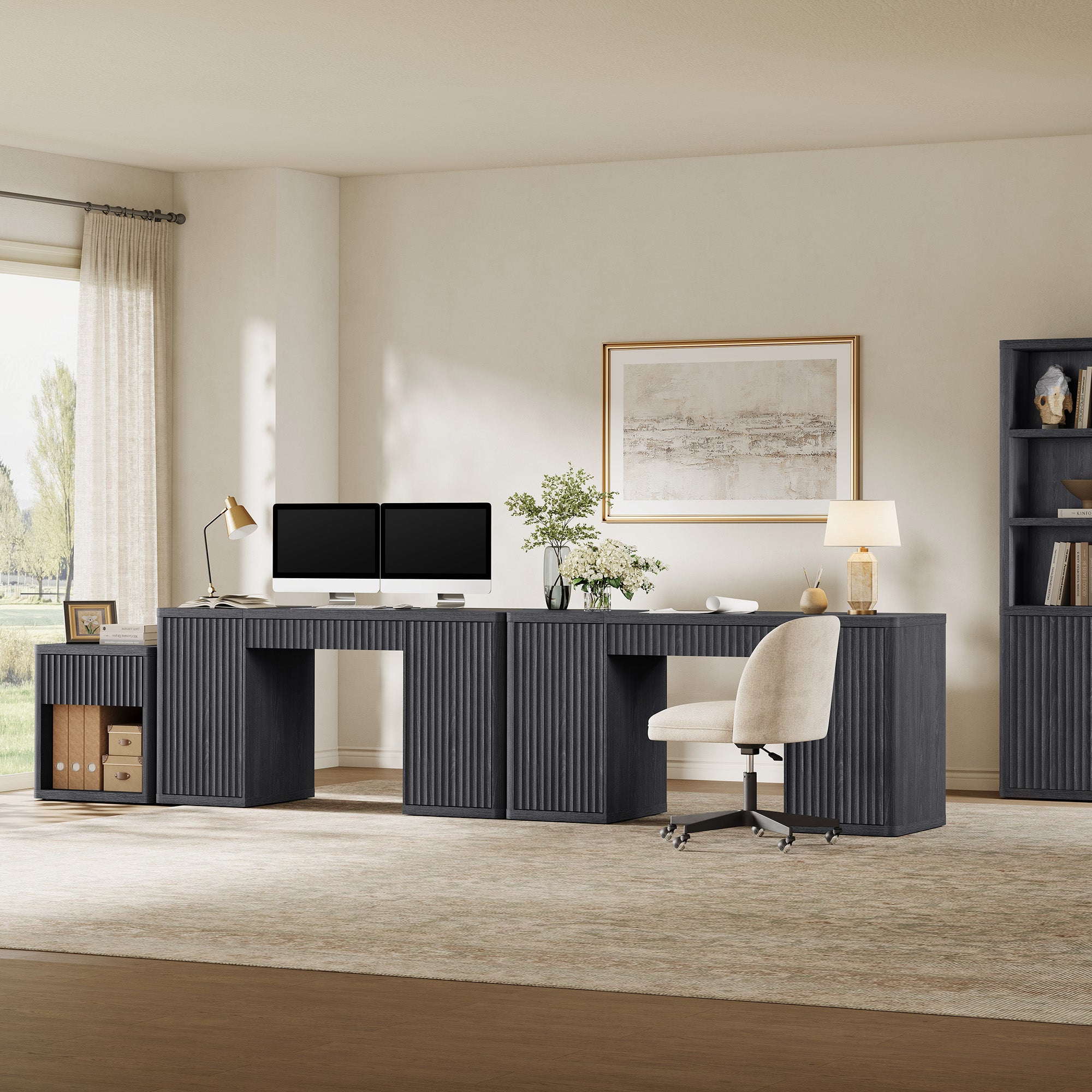 Cas Home Office Desk, Extra-Wide Desktop