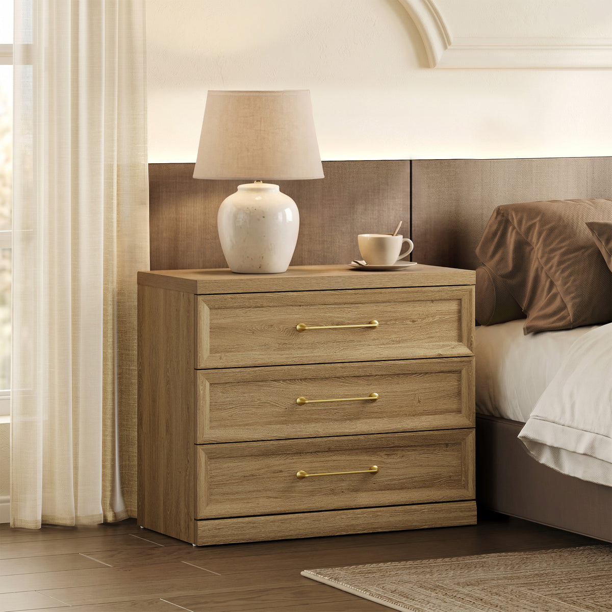 Helio 7-Drawer Dresser and 3-Drawer Nightstands Set