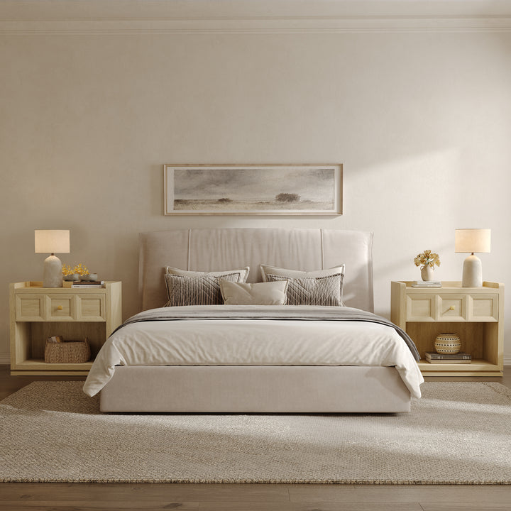 Helio 1-Drawer Nightstand Set of 2