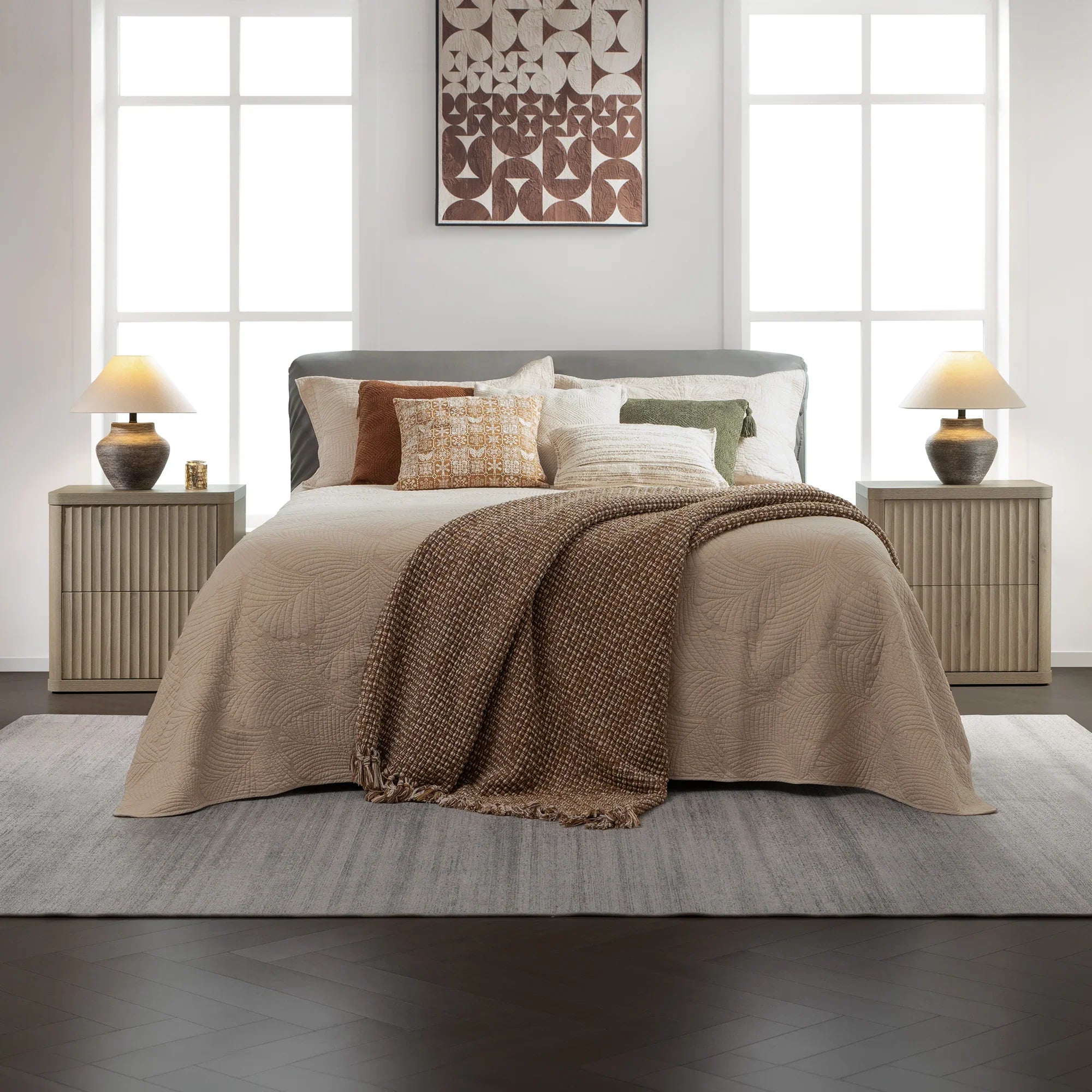 Cas Nightstand with 2 Drawers