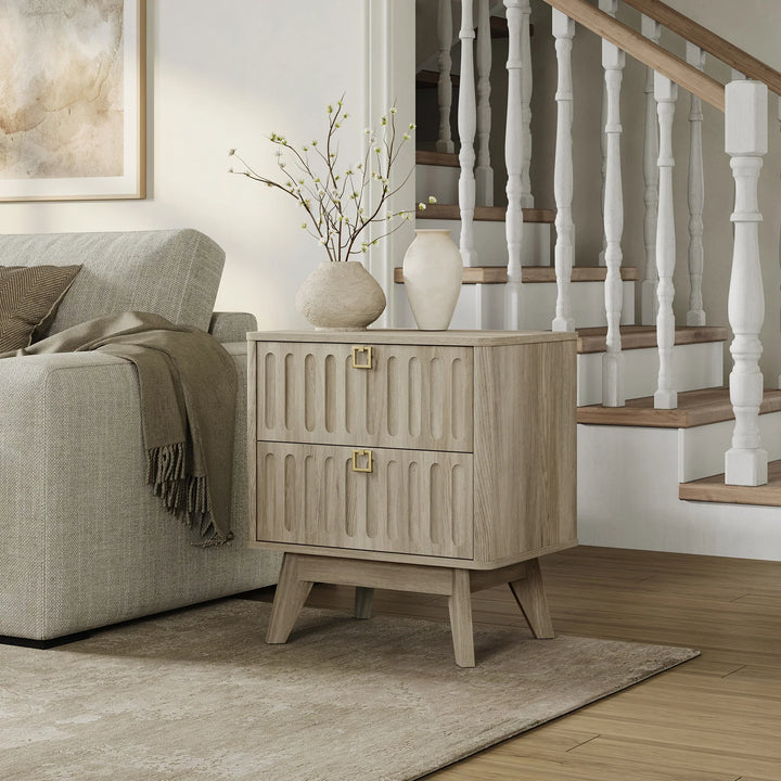 Domus Nightstand with Drawers