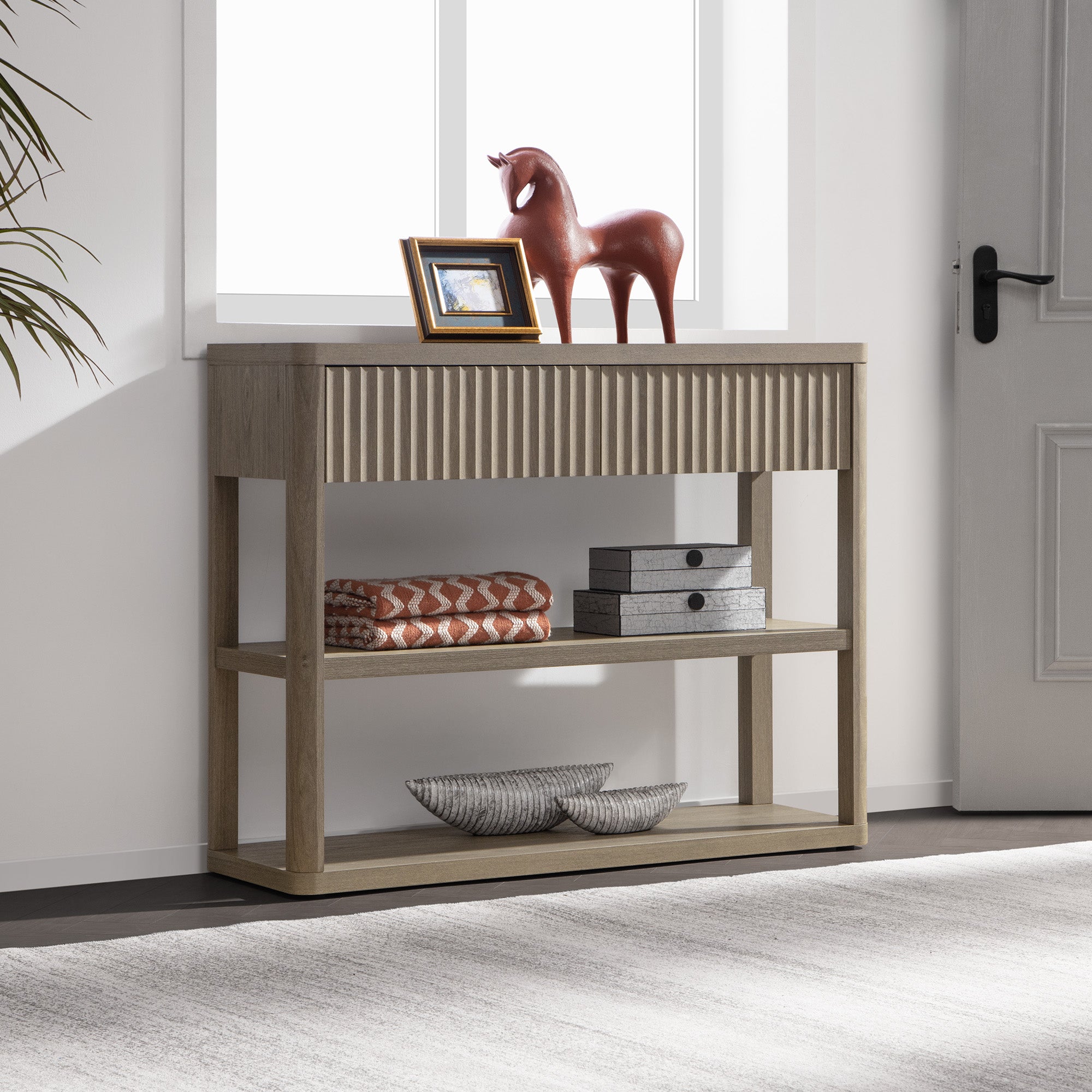 Cas Narrow Console Table with Drawers