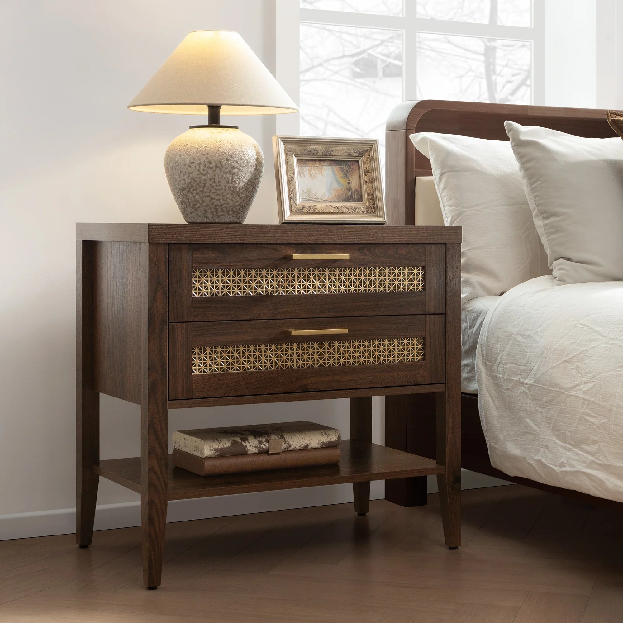 Andy Sideboard and 2-Drawers Nightstand Set