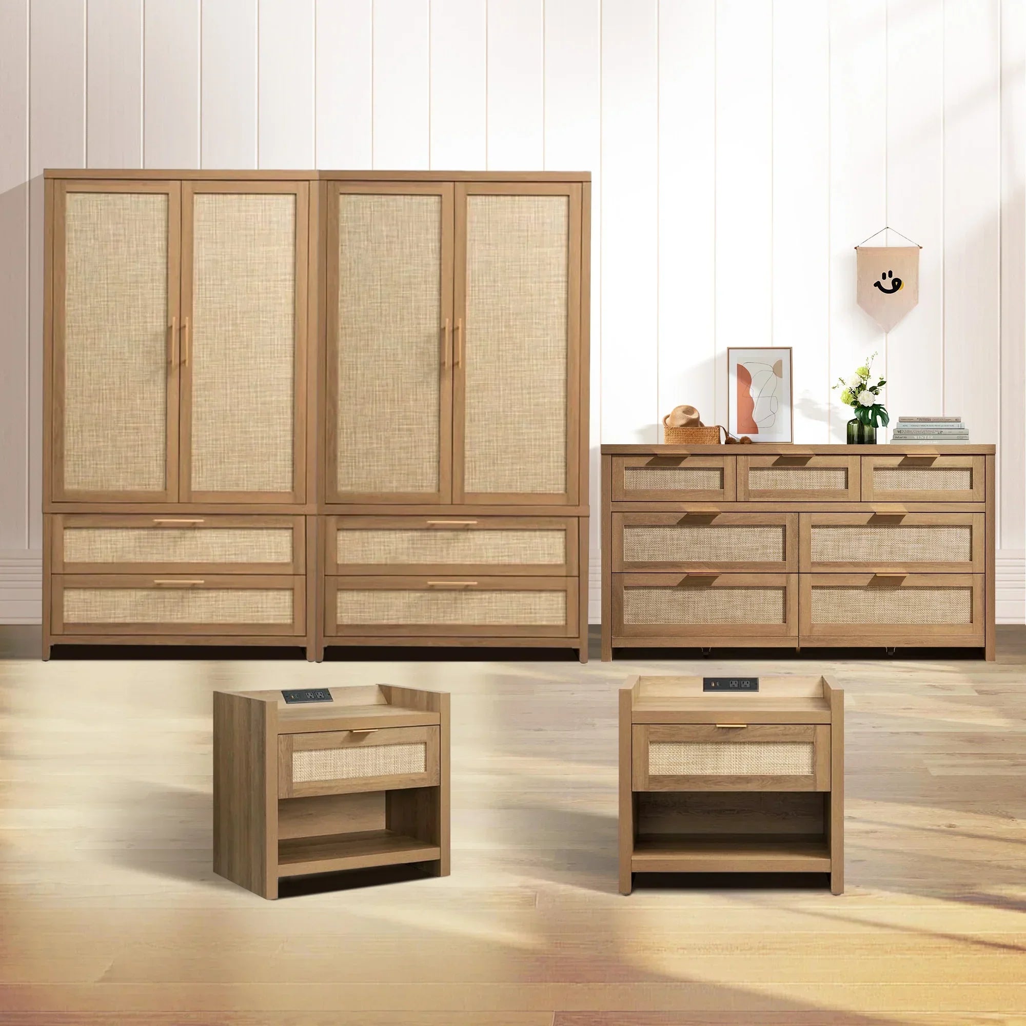 Savanna Wardrobes Closet and Dresser Set