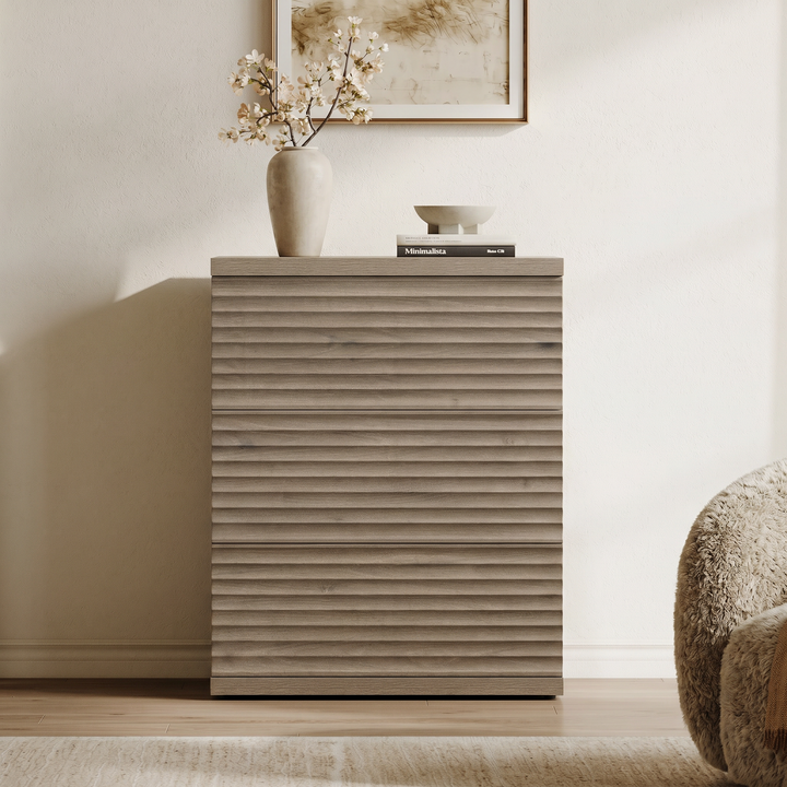 Stria 9-Drawer Dresser and Cas Nightstand Set