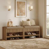 Prelude Shoe Bench, Entryway Storage, Set of 2
