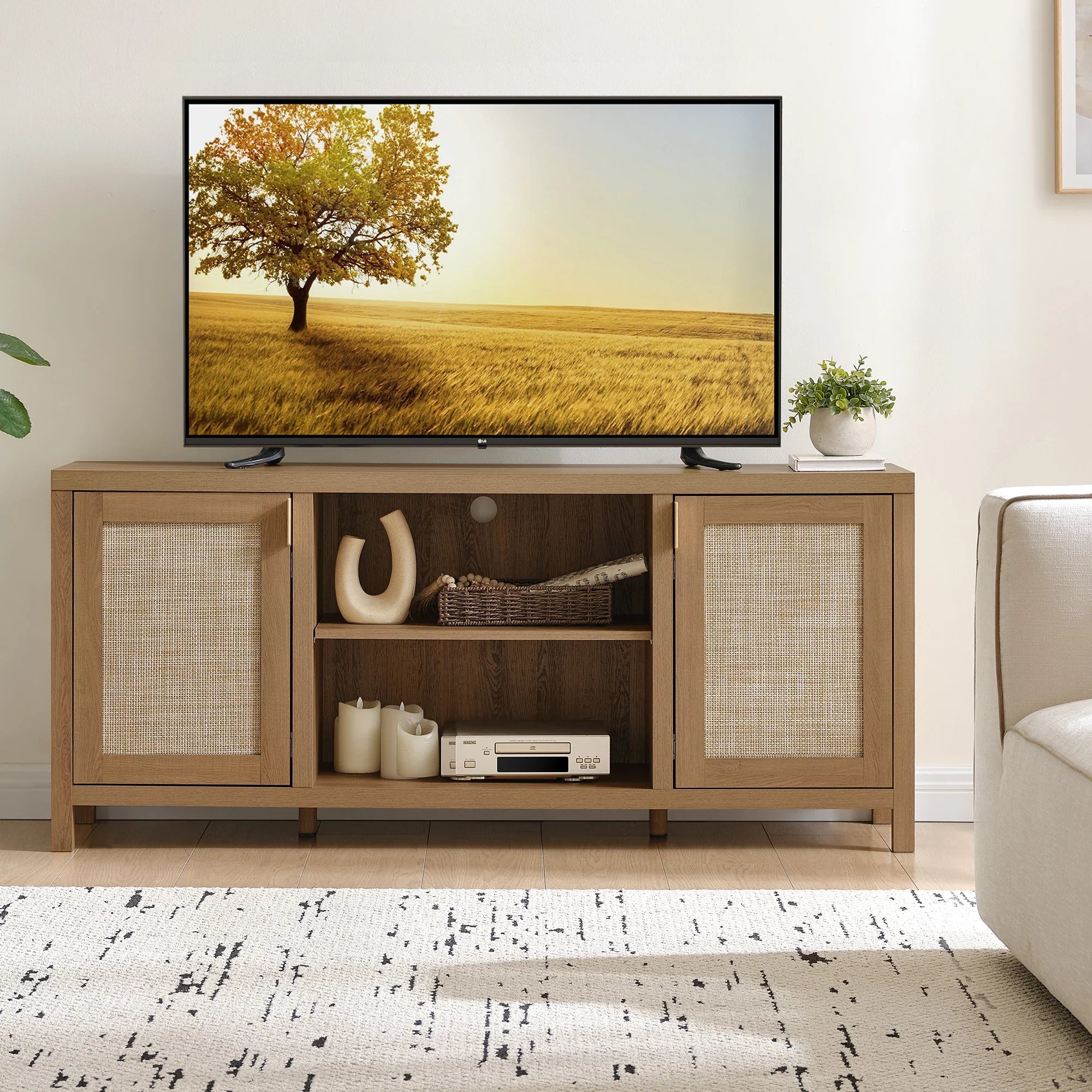 Savanna TV Stands with Shelves