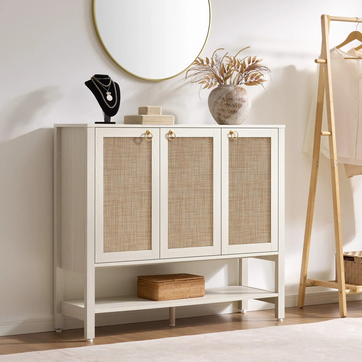 Terra 3-Door Shoe Cabinet, Set of 2