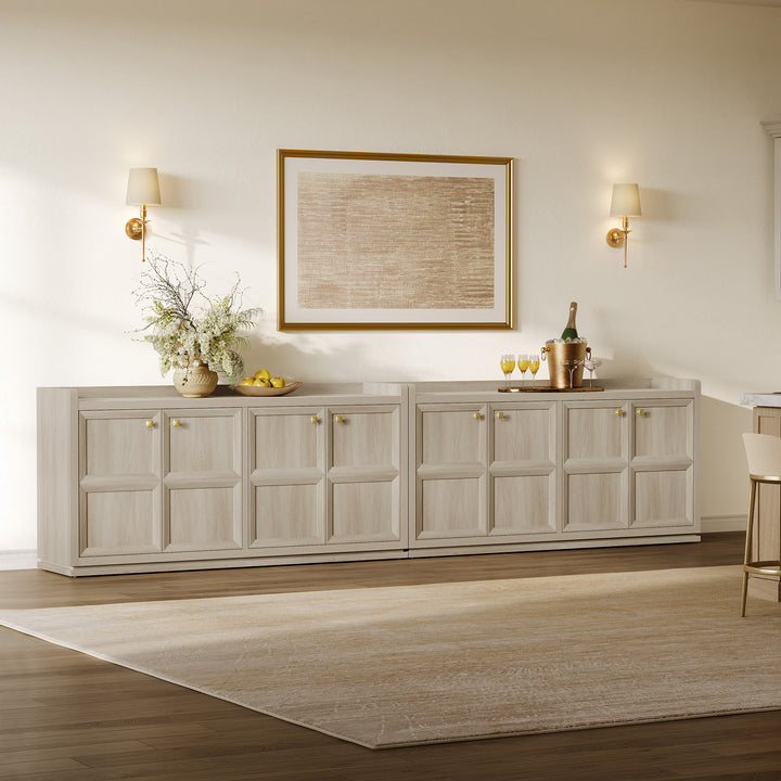 Helio Black Sideboard with 4 Doors