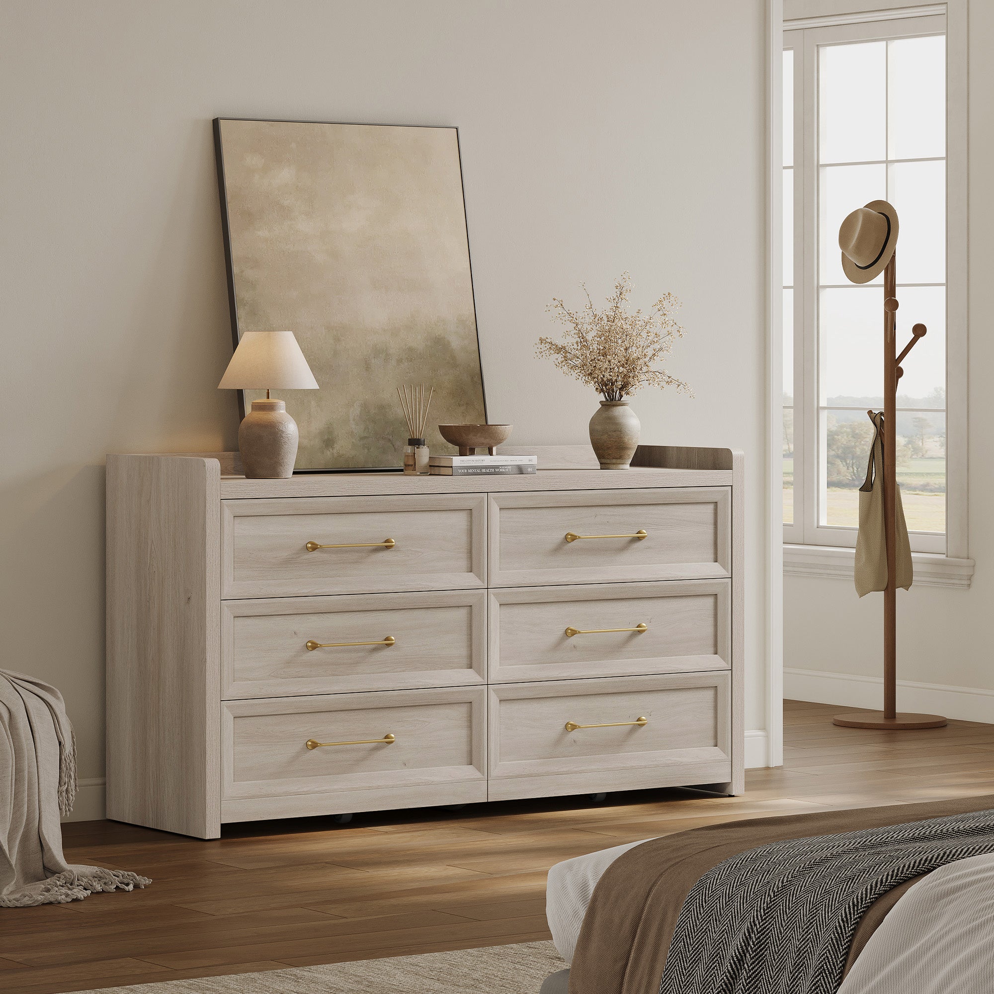 Helio 6 Drawer Dresser and Nightstands Set