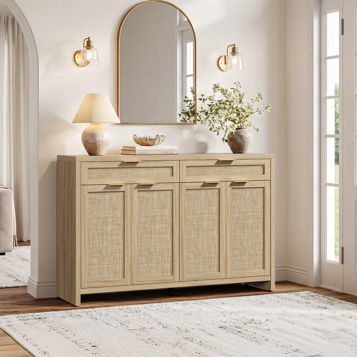 Savanna 59Inch-Wide Buffet Cabinet, Large Storage
