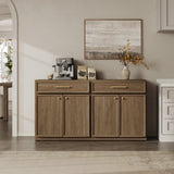 Crescent Sideboard Buffet Cabinet, Set of 2