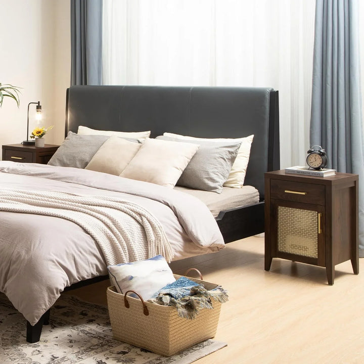 Andy Vintage Nightstand with Storage