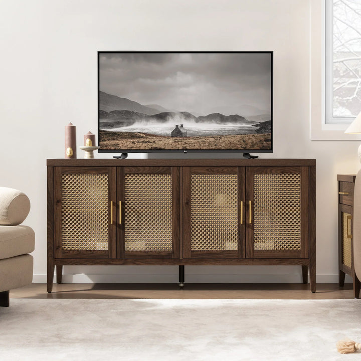 Andy TV Stand for 65 Inch TV and Bookcase Sets