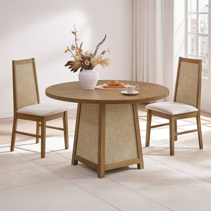 Savanna Modern Dining Chair, Solid Wood Frame