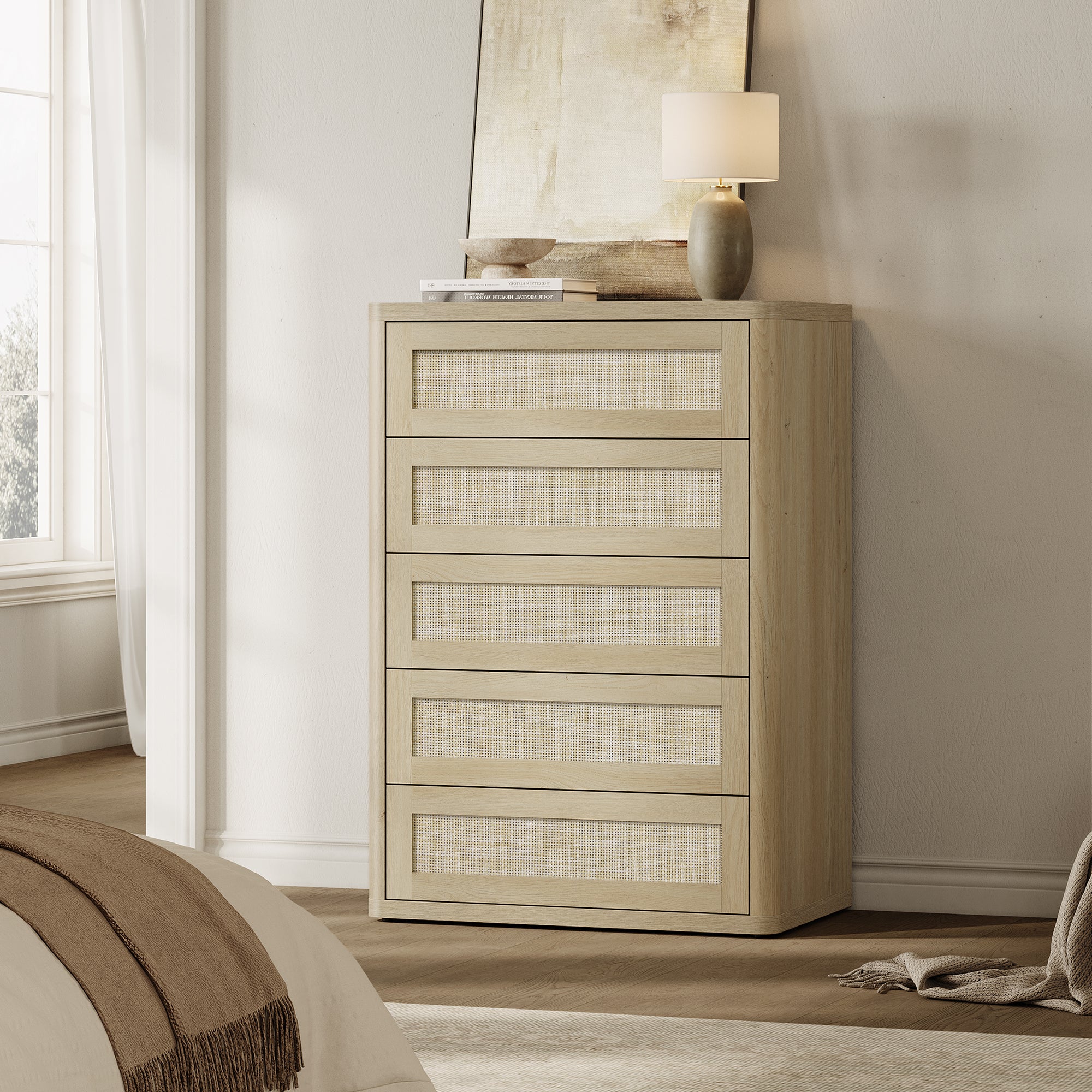 Zura Modern Dresser with 5 Drawers