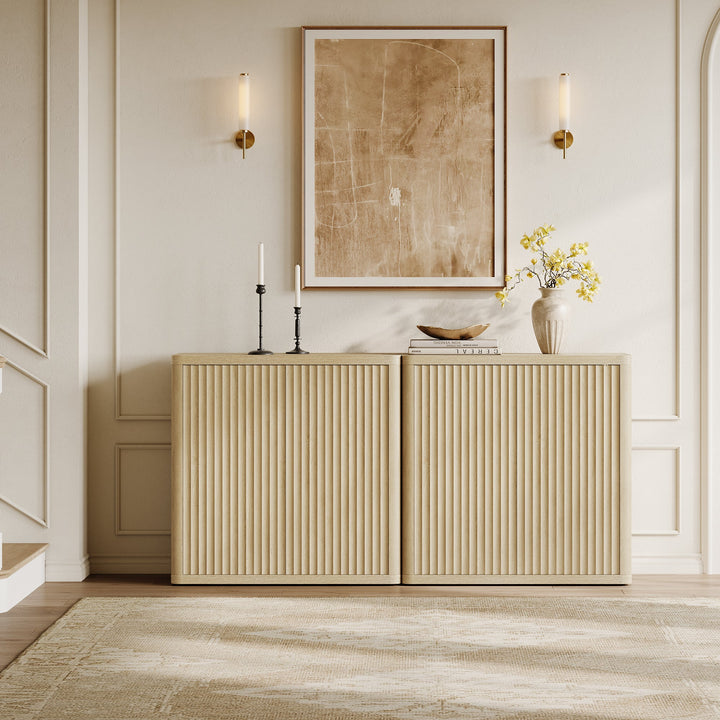 Cas Sideboard Cabinet with 2 Doors - 2 Pieces - Coastal Oak