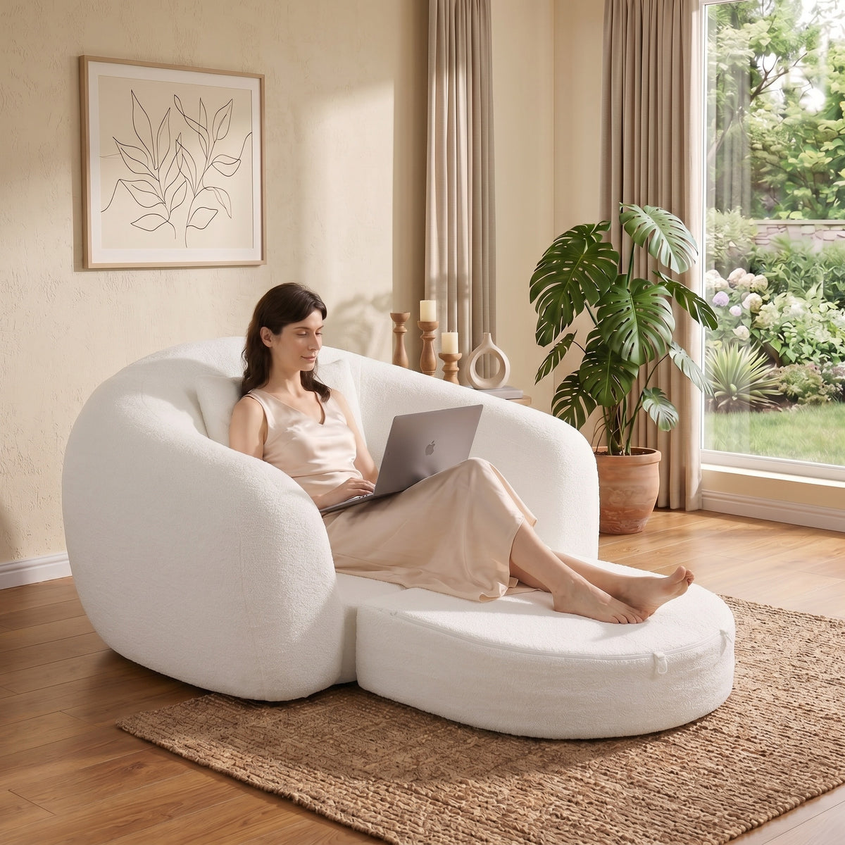 Nimbus White Sofa Couch