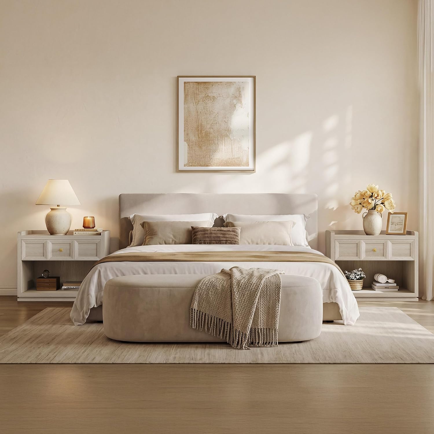 Helio Large-Size Nightstand, Bedroom Storage