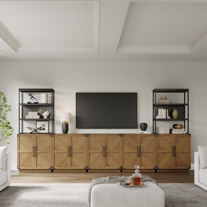 Willow Sideboard Cabinet with 2 Doors, Set of 2