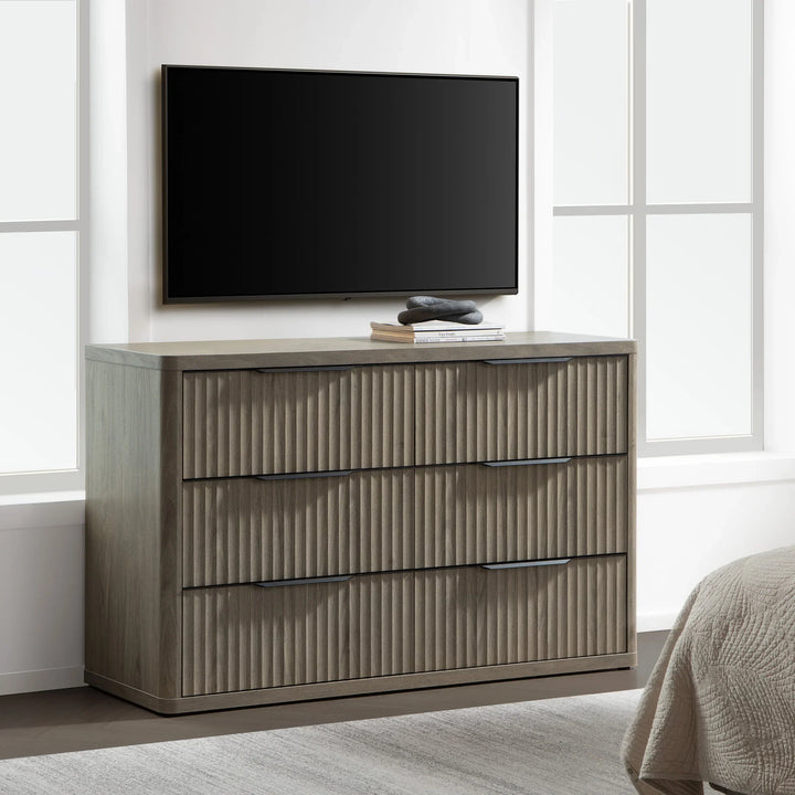 SICOTAS Dresser 6 Drawer Dresser 53.5