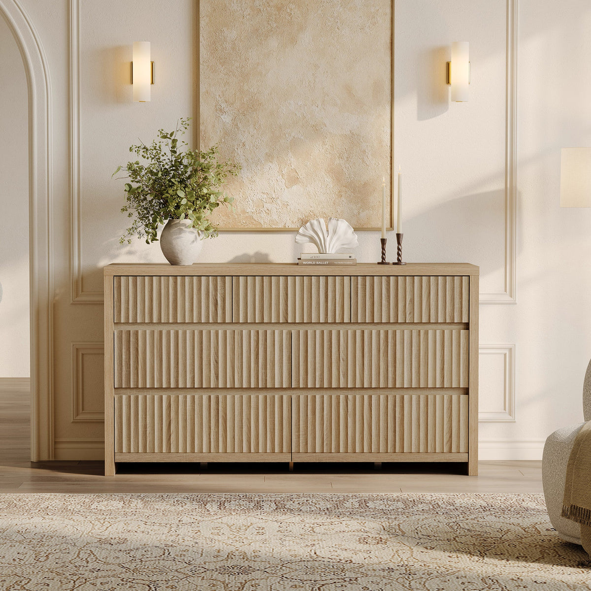 Prelude 55'' Wide Chest of 7 Drawers, 2 Pieces