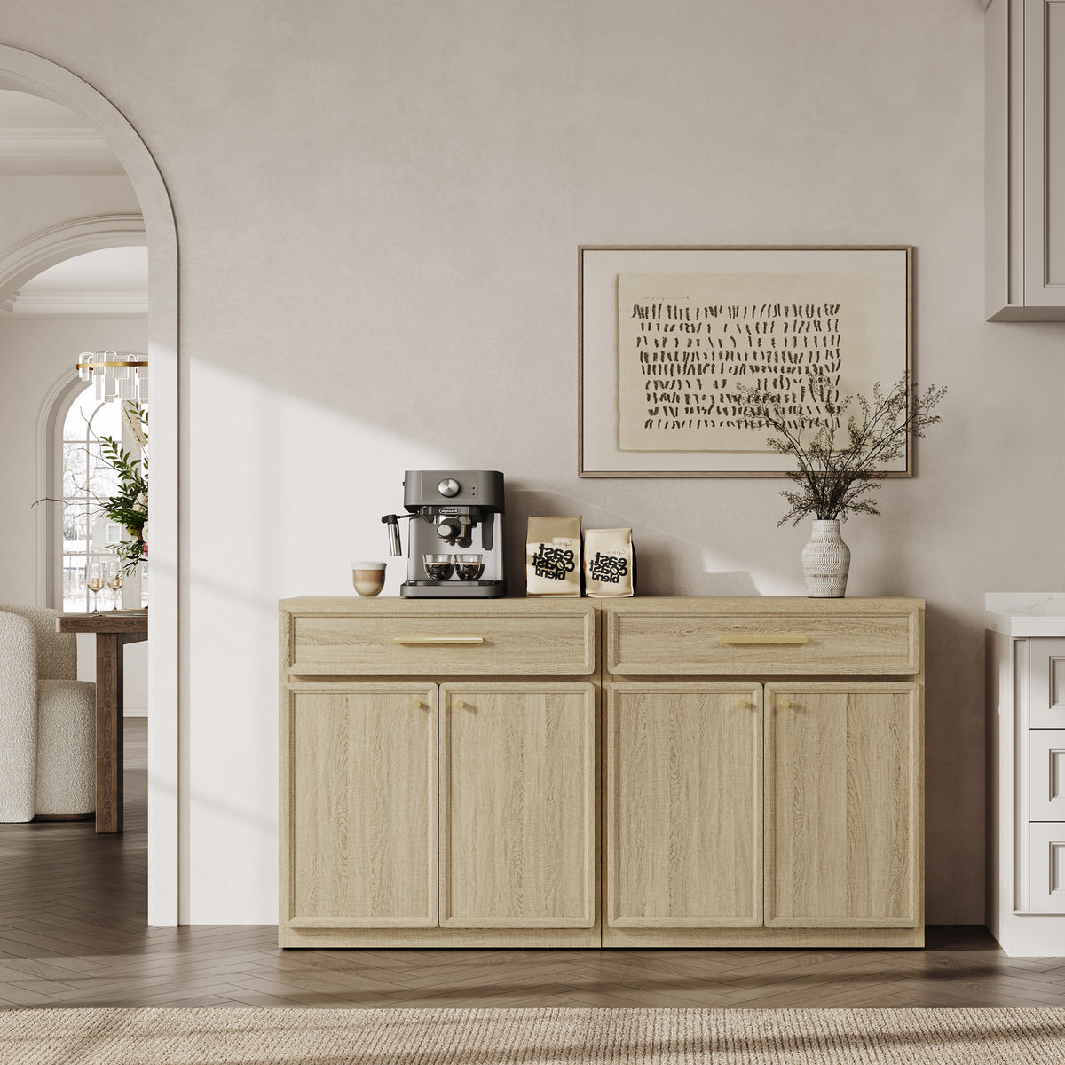 Crescent Sideboard Cabinet, Flexible Storage