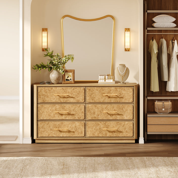 Burluxe 6-Drawer Dresser with Nightstands Bedroom Set – SICOTAS