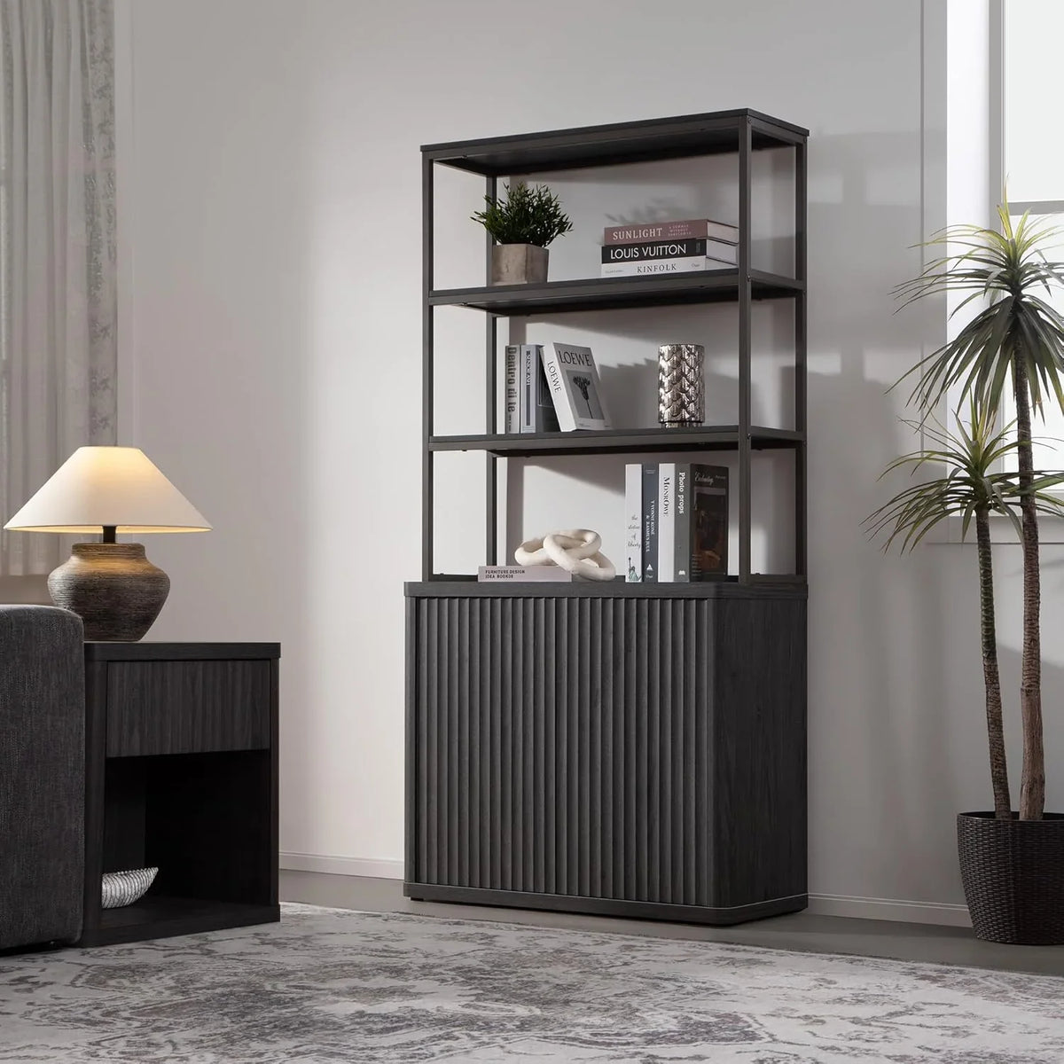 Cas Black Bookshelf