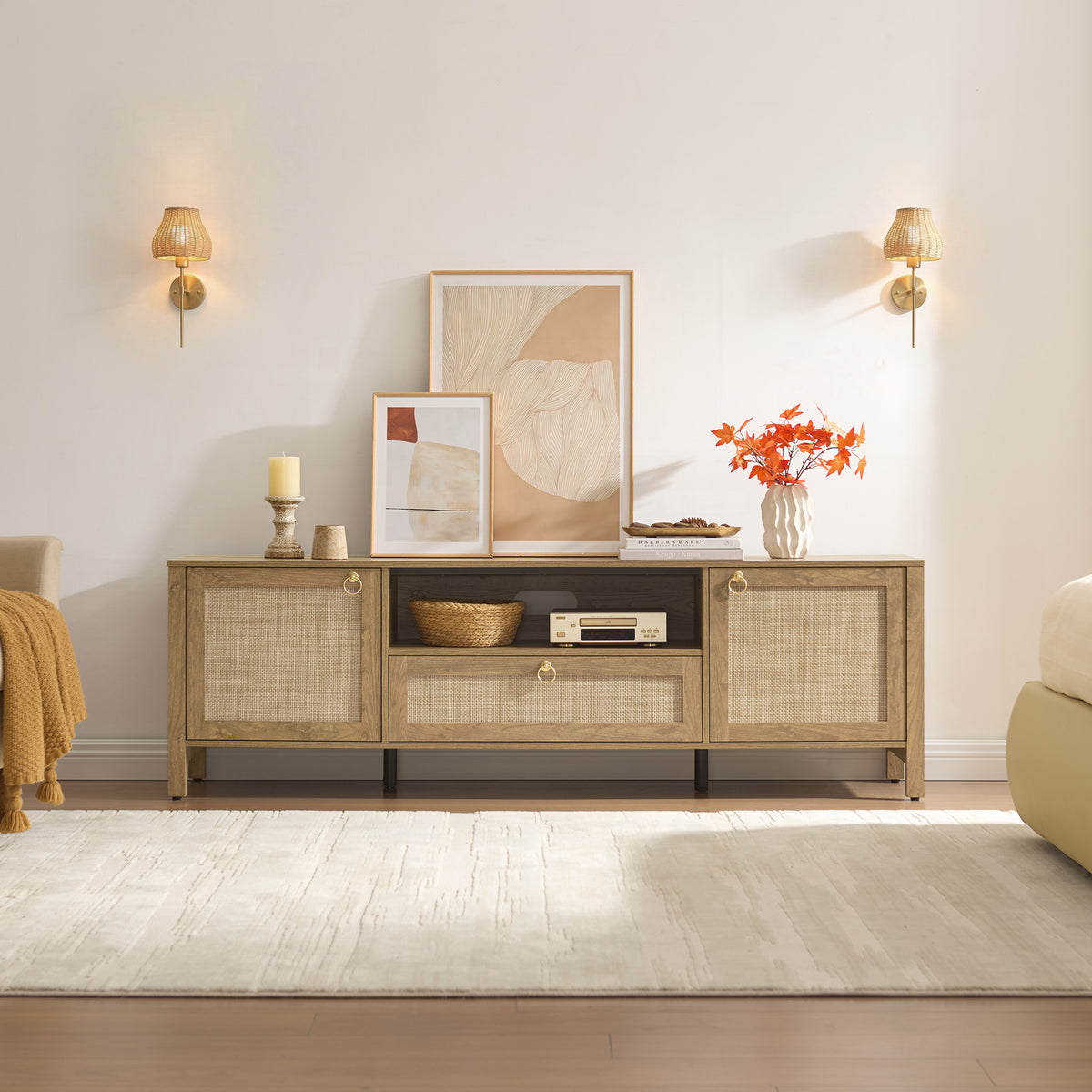Terra Rattan TV Stand for up to 75Inch TV