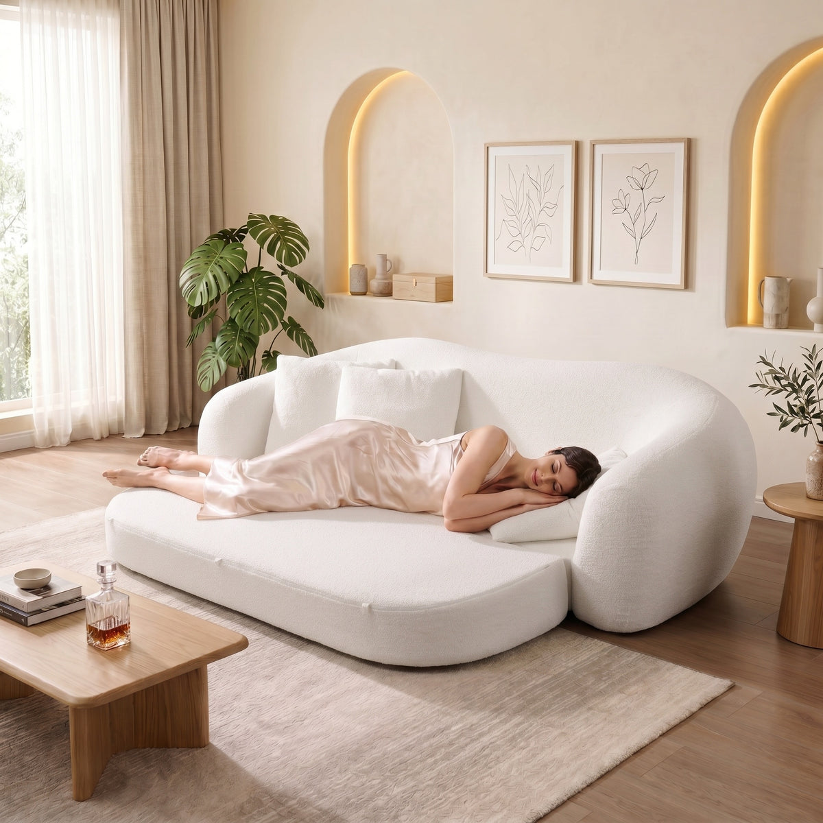 Nimbus White Sofa Couch