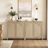 Savanna Sideboard Cabinet, Arched Design, Set of 2