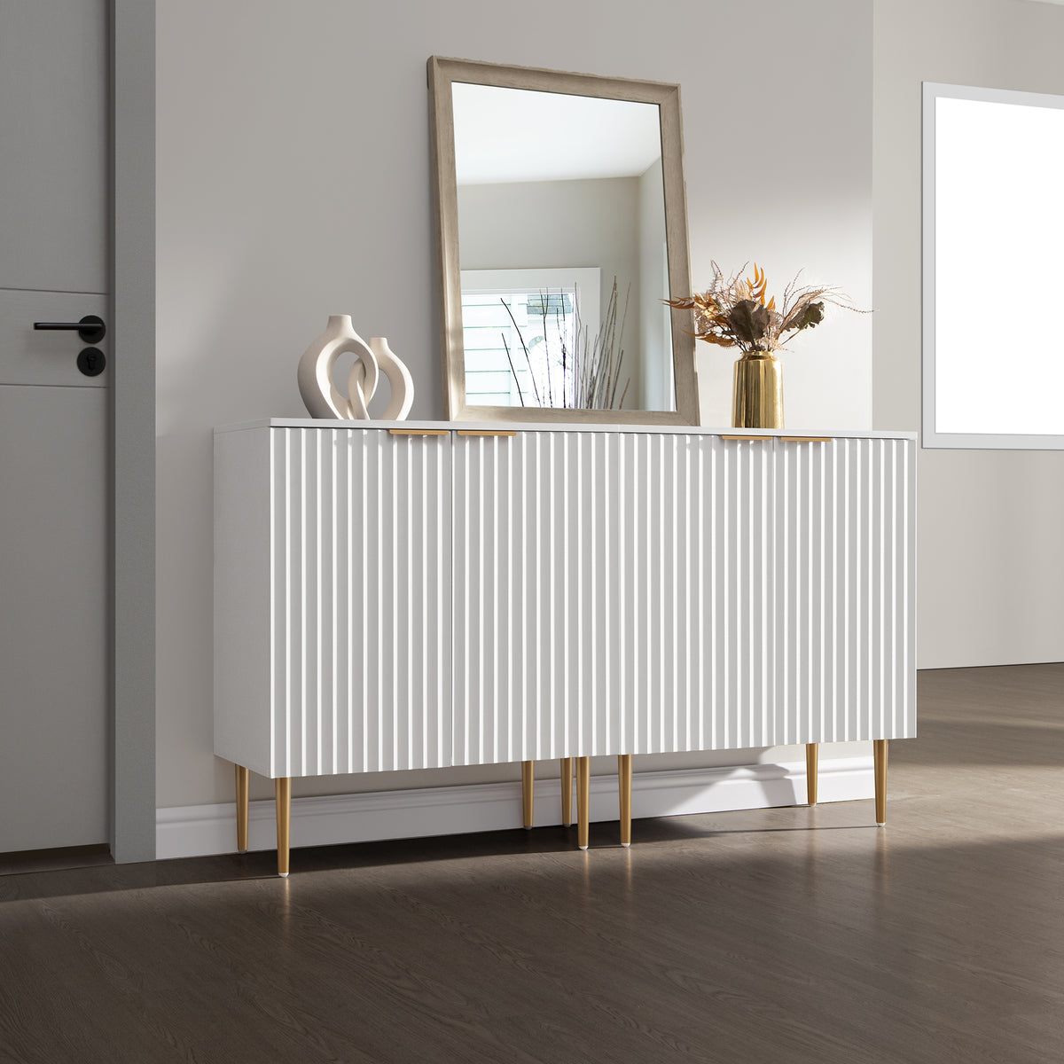 Opus Buffet Cabinet with Storage, Set of 2