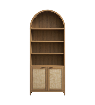 Savanna Arched Bookcase, 84.2Inch Height
