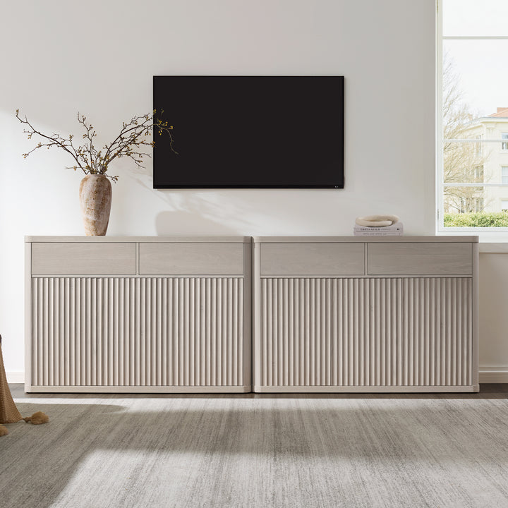 Cas Sideboard Cabinet, Fluted Style