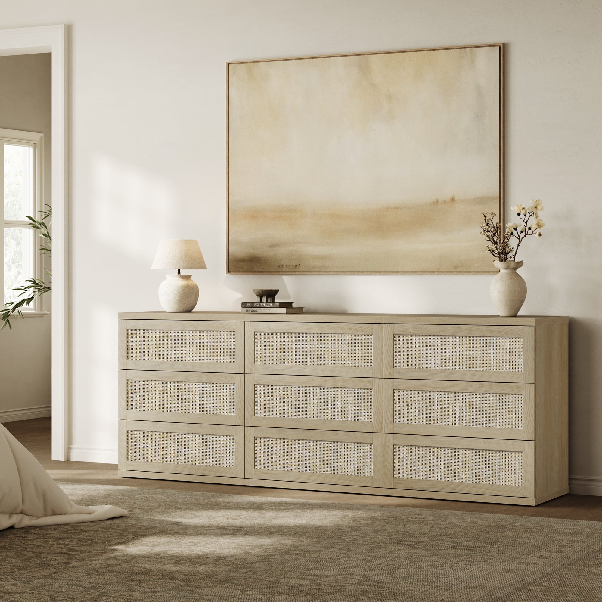 Zura Modular 9 Drawers Dresser, 31-Inch Tall