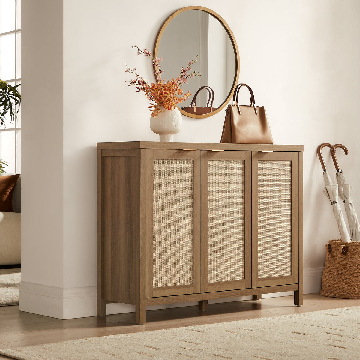 Savanna 43.5-Inch Wide Buffet Cabinet with Storage, Set of 2