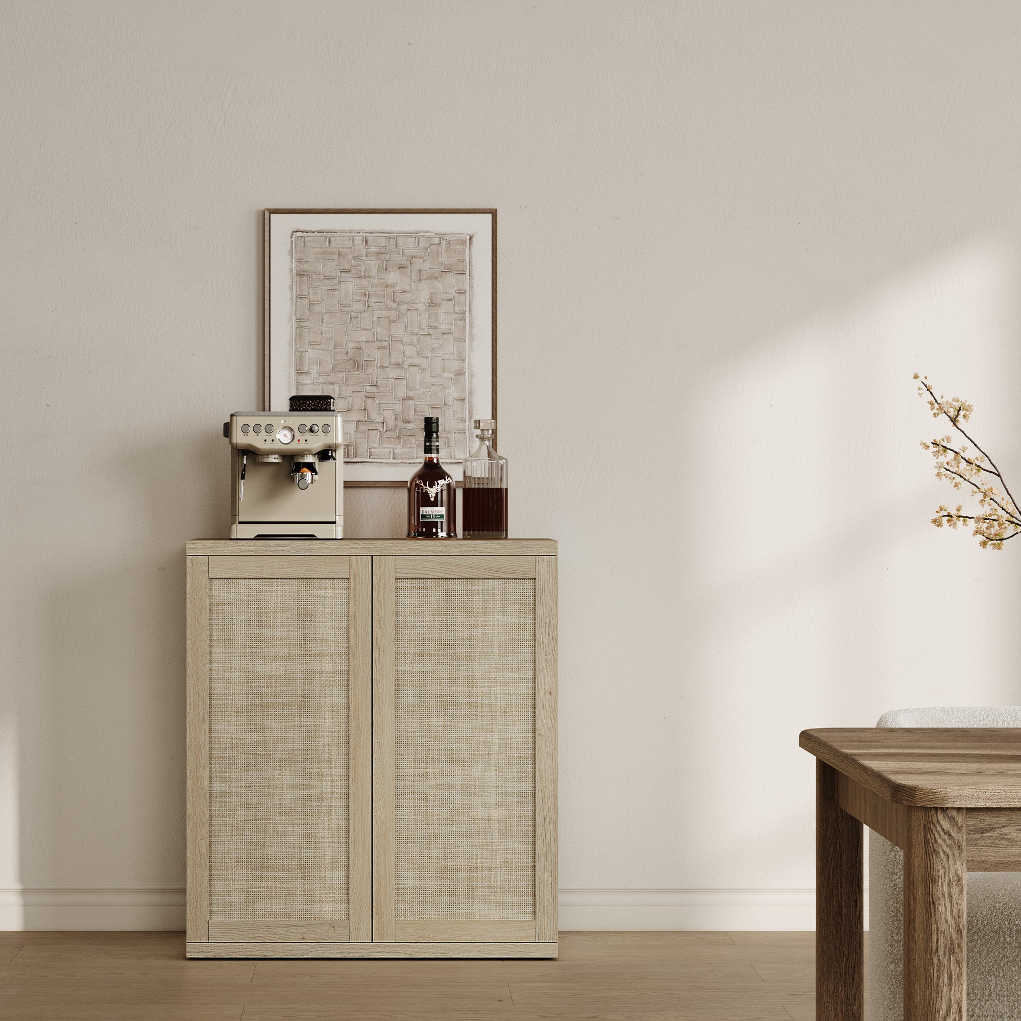 Zura 2-Door Buffet Cabinet, Large Storage