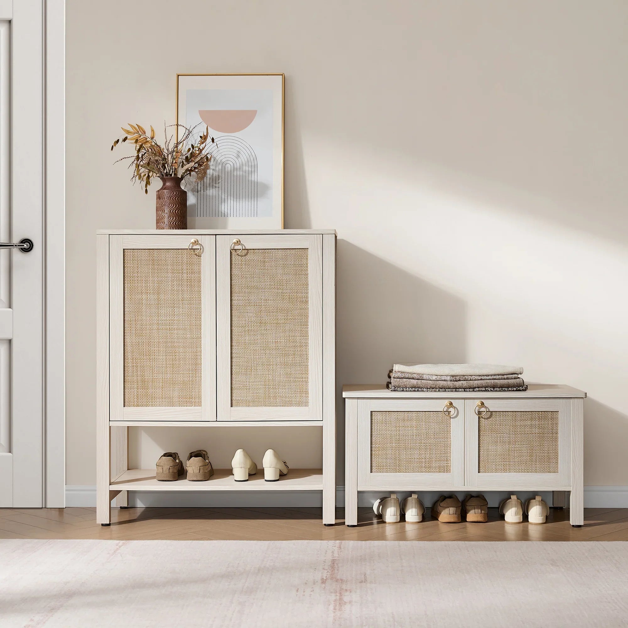 Terra Rattan Shoe Bench