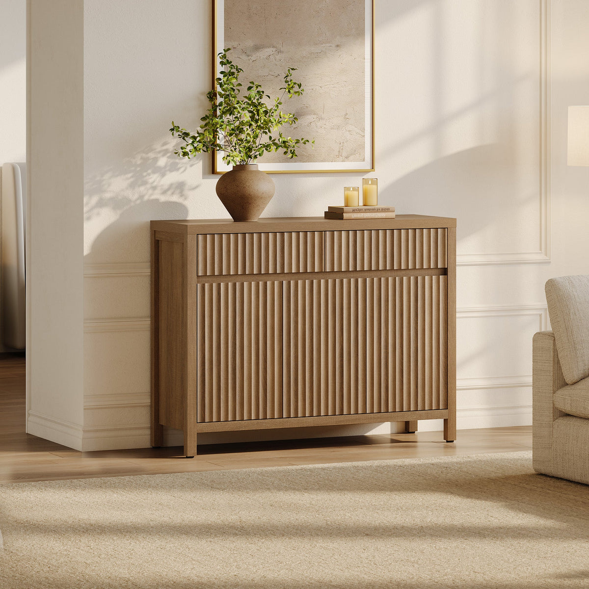 Prelude Sideboard with 2 Drawers and 3 Doors, Set of 2
