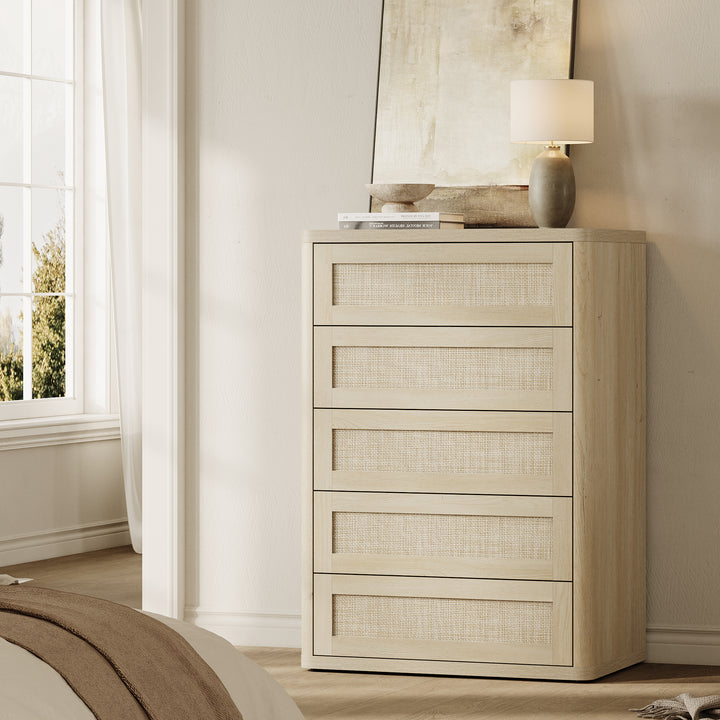Zura Modern Dresser with 5 Drawers