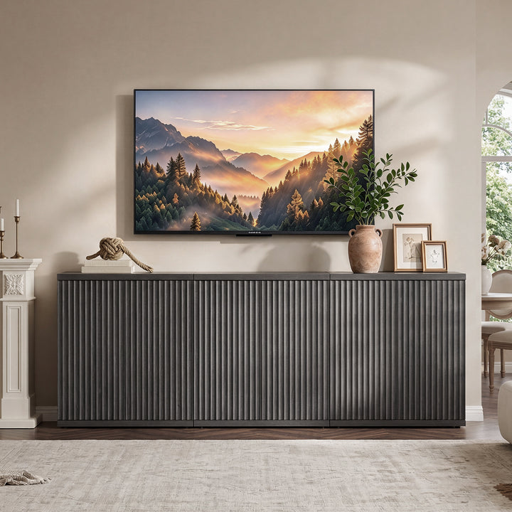 Stria TV Stand with Storage for 85Inch TV, Set of 3