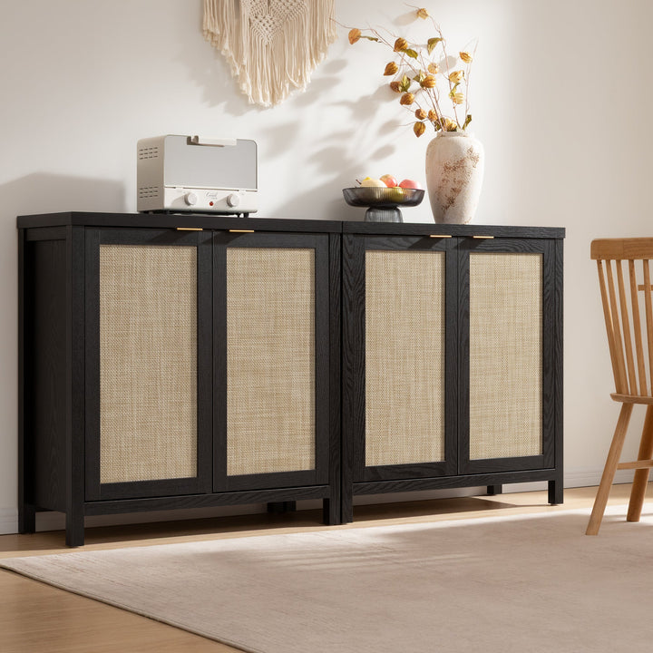 Savanna Black Console Table, Set of 2