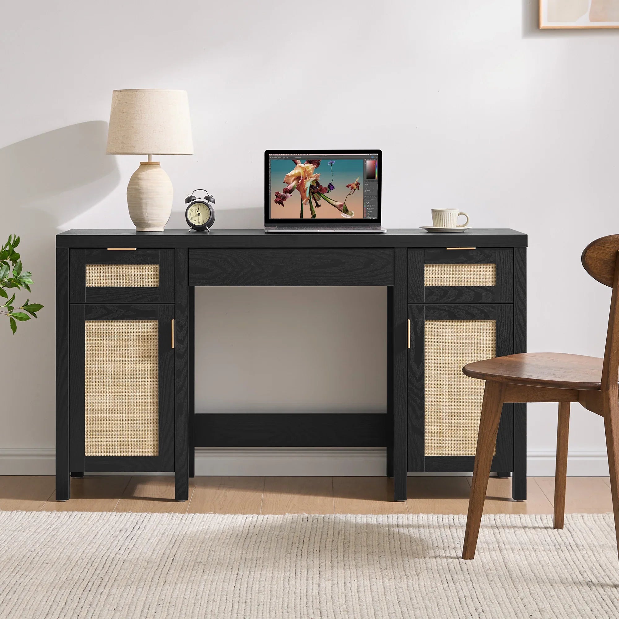 Savanna Black Makeup Vanity