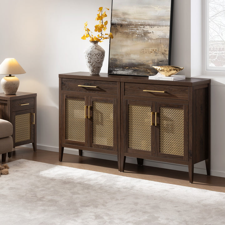 Andy Sideboard and 2-Drawers Nightstand Set