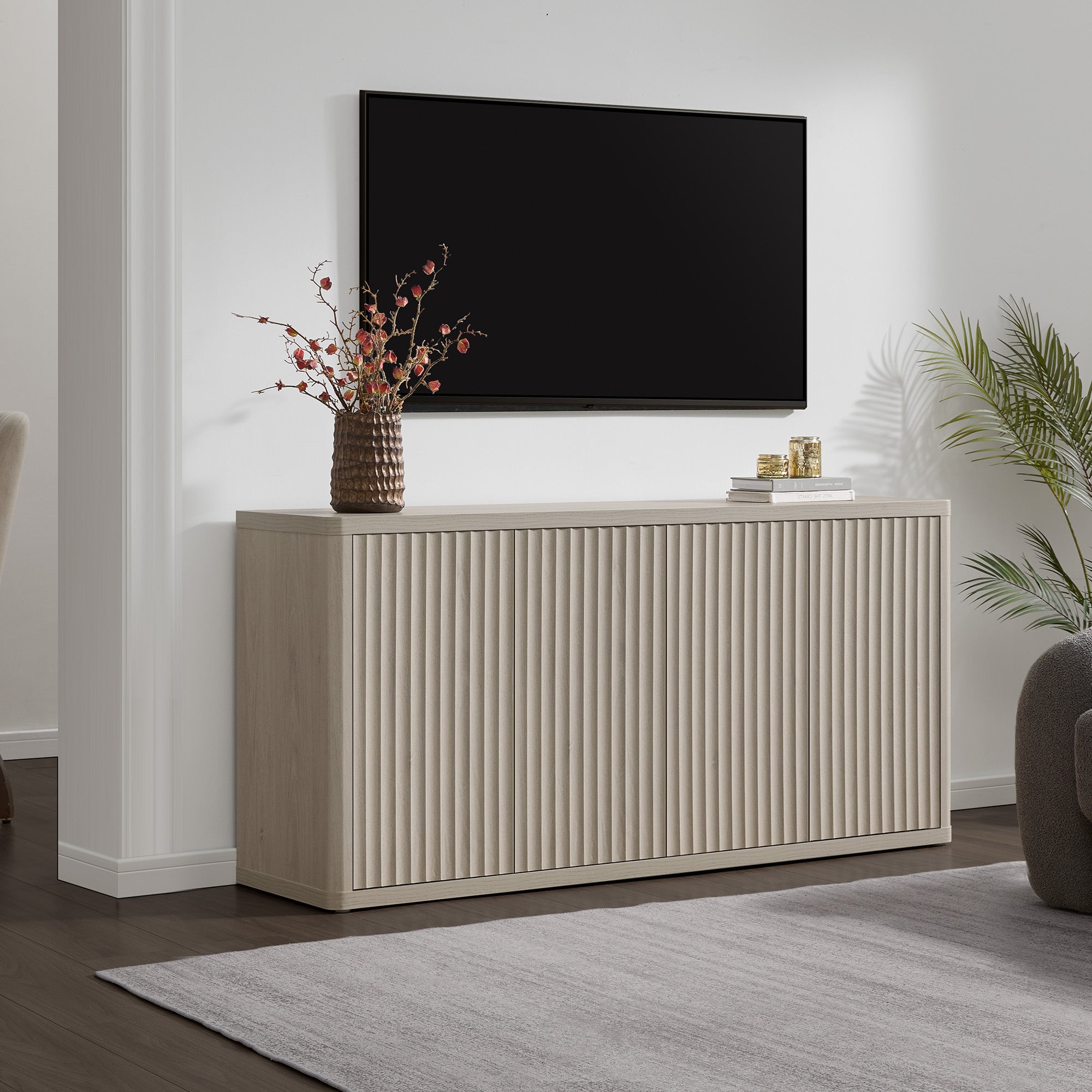 Cas TV Stand with 4 Doors