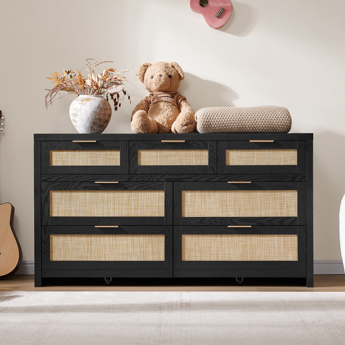 Savanna Dresser with 7 Drawers for Living Room