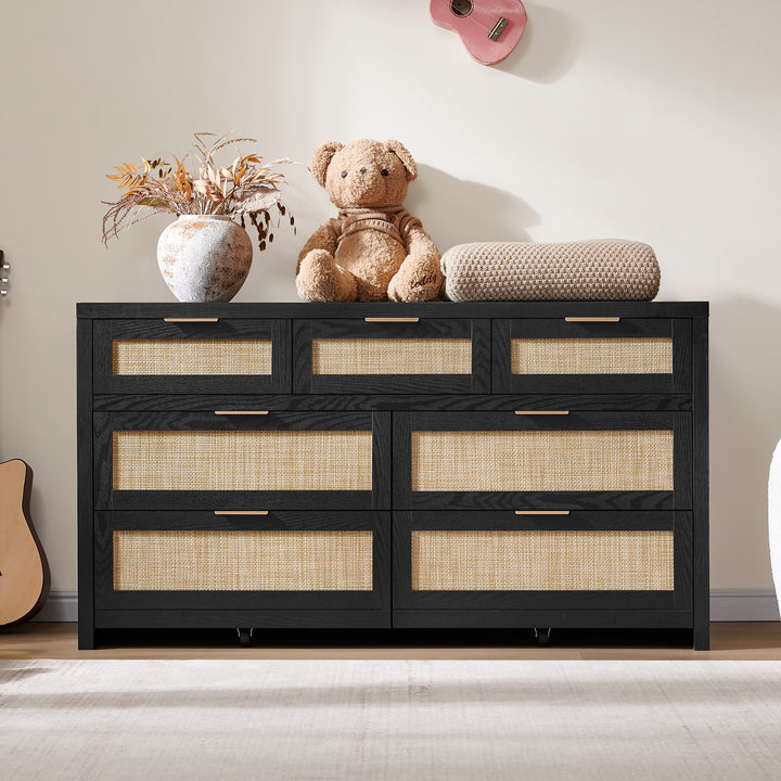 Savanna Dresser with 7 Drawers for Living Room